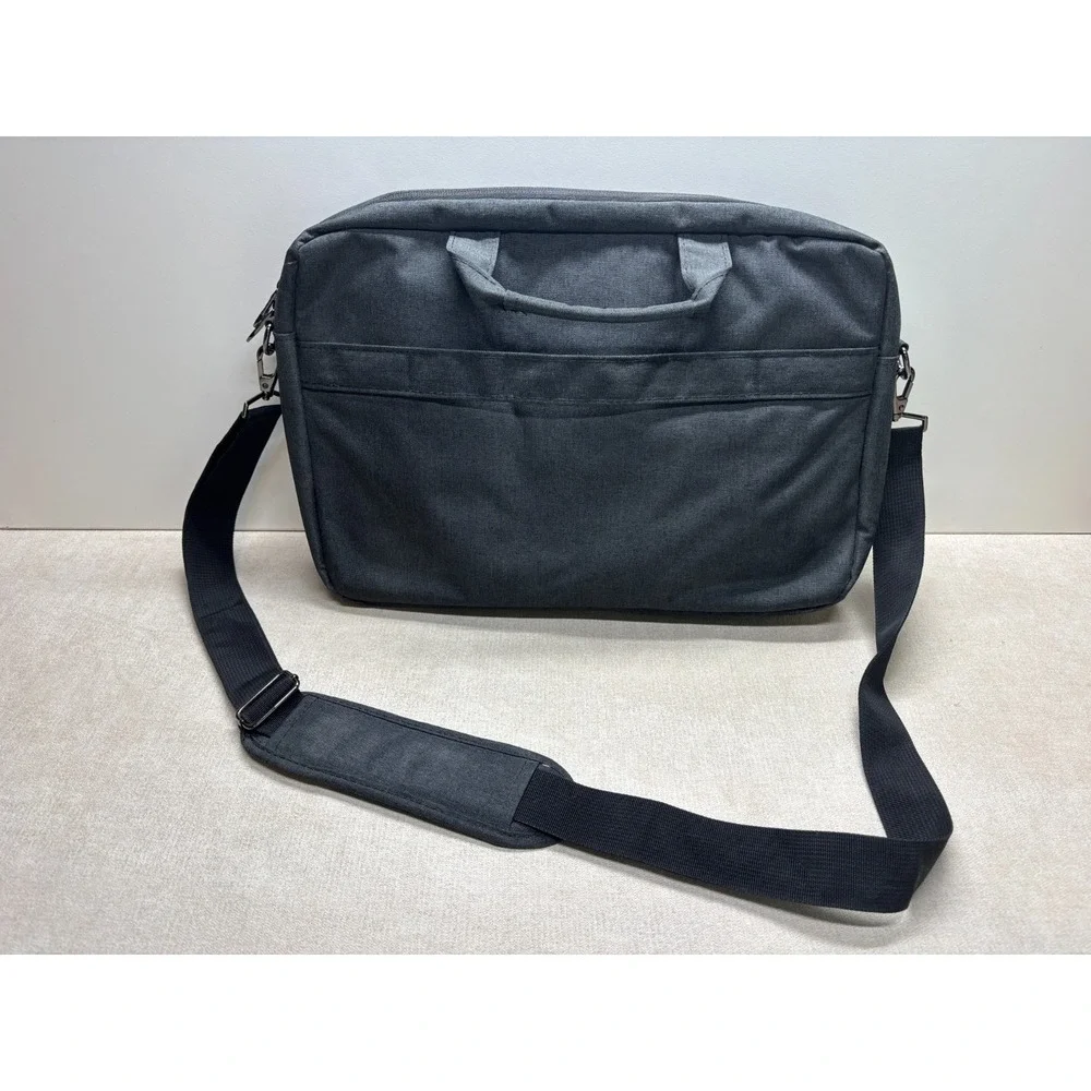 Kroser Laptop Bag Gray Detachable Strap Padded Messenger